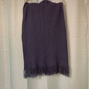 Blue Maxi Pencil Scarf for Work